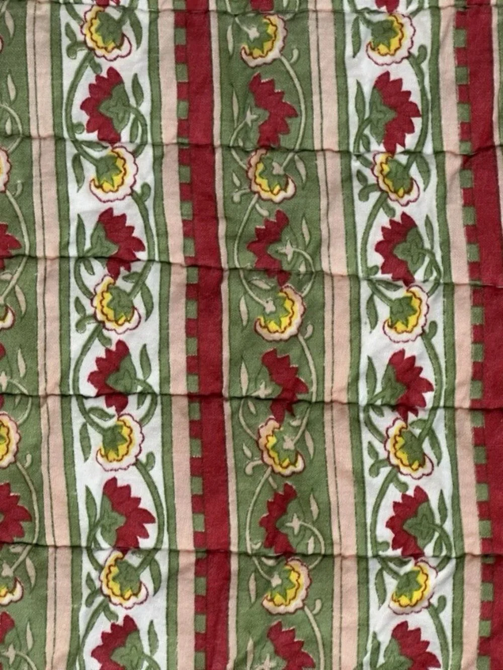 🌸 Vintage Handmade Floral Quilt 60x49 Cottage Garden Reversible Throw Blanket